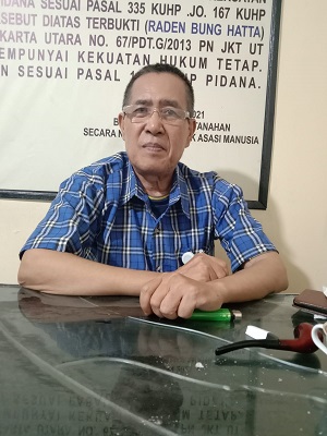Ketum Pemberantasan Sengketa Pertanahan